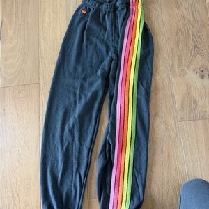 Aviator Nation Joggers with Neon Stripes